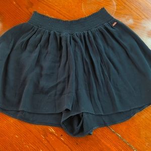 Sheer black flutter shorts S